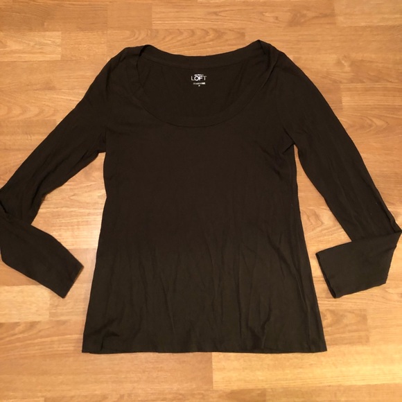 LOFT Tops - Brown Loft Long Sleeved Shirt